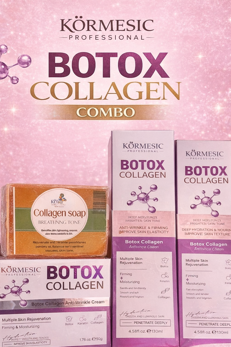 Botox & Collagen Combo
Achieve smoother, firmer, and more youthful-looking skin with our powerful Botox & Collagen Combo. This advanced skincare duo is designed to reduce the appearance of fine lines and wrinkles while boosting skin