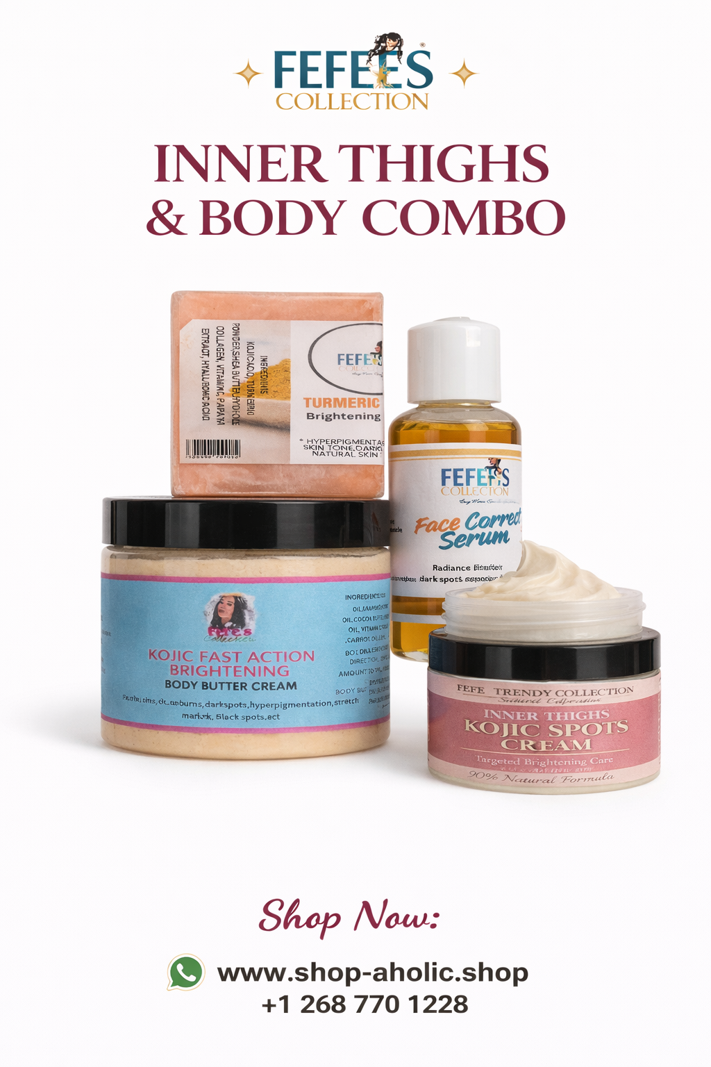 Inner Thigh Brightening Combo
Reveal smoother, brighter, and more even-toned skin with our powerful Inner Thigh Combo—specially designed to target dark spots, hyperpigmentation, and uneven skin tone in delicate areas.